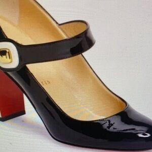 a new day Black and Red Patent Mary Jane Heels